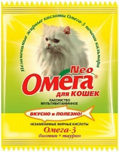 Омега Neo витамины для кошек с биотином и таурином (саше)